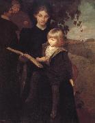 George de Forest Brush Mother and child oil painting artist